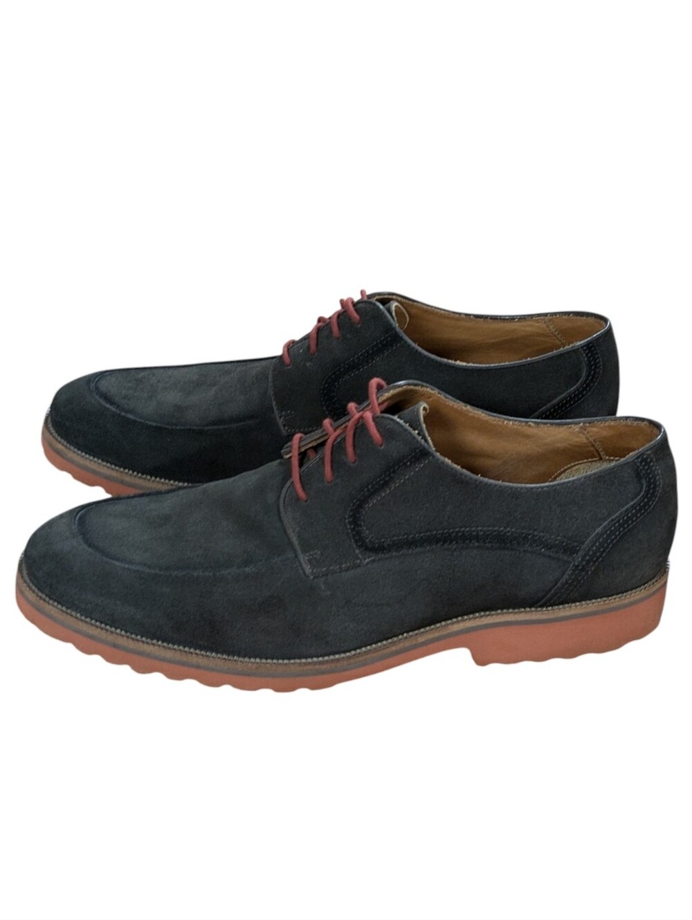 Belvedere London II Gray Suede Oxford Shoes Mens Size 10.5